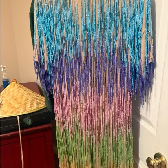 Nasty Gal Multicolor Fringe Mini Dress - Picture 2 of 3